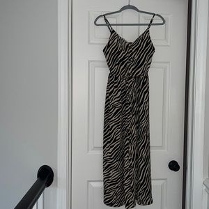 Animal print maxi dress